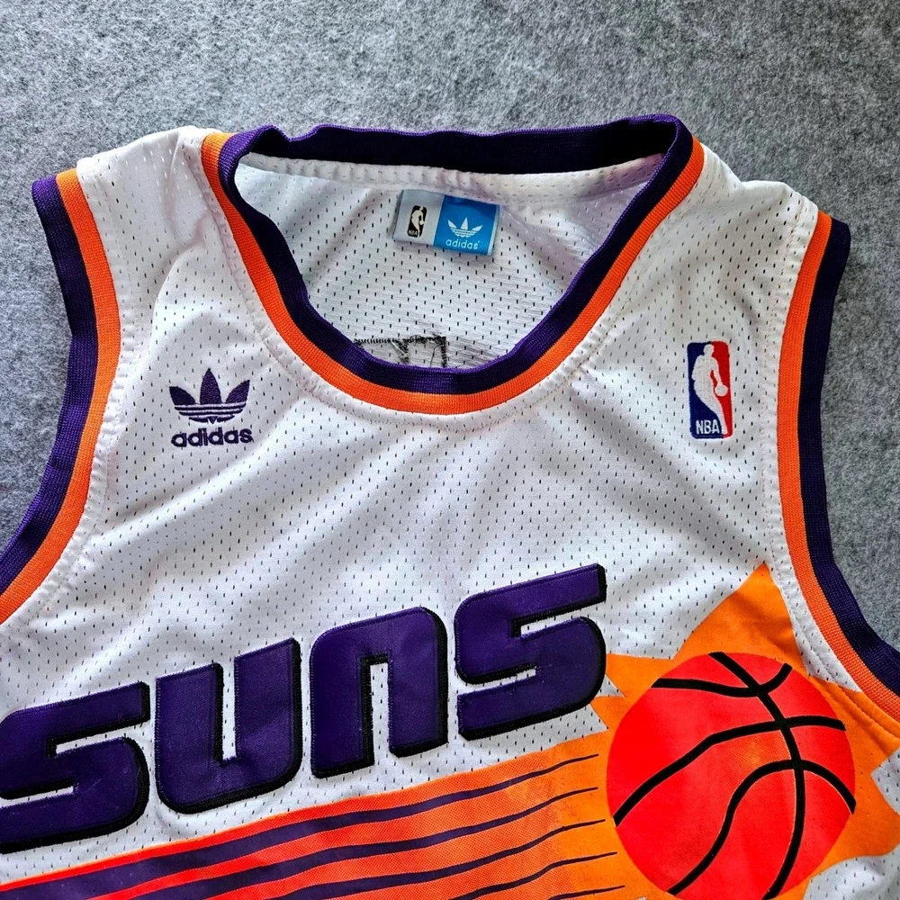 Adidas Phoenix Suns Charles Barkley 34 Hardwood Classics Jersey White Mens S